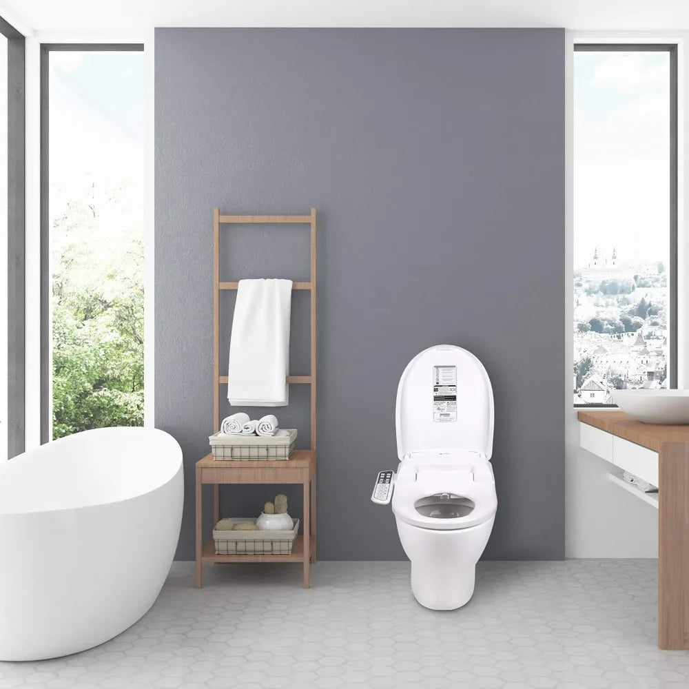 Lotus ATS-500 Electronic Heated Toilet Seat, Temperature Controlled Wash, Warm Air Dryer, Easy DIY Installation