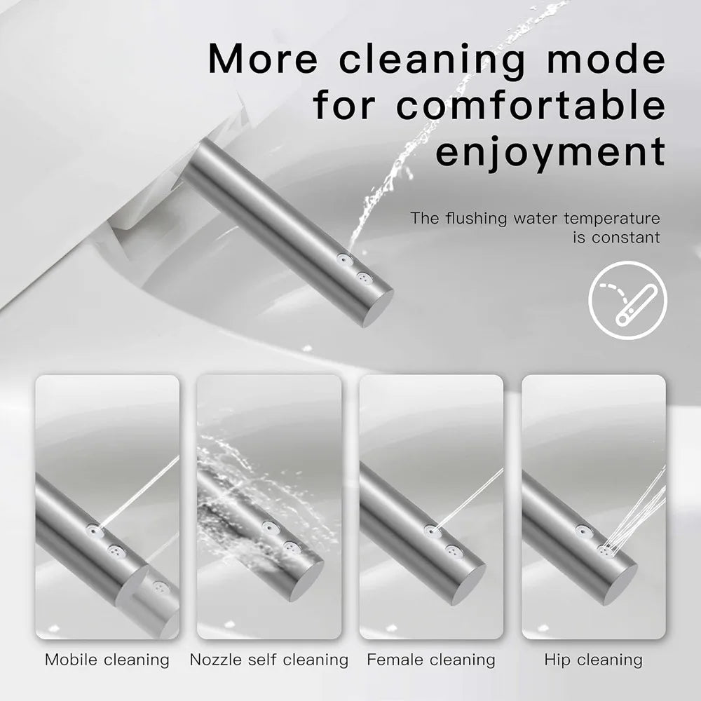 Smart Toilets, Toilet Seat with Heating, Automatic Flush Toilet with Warm Water Nozzle Dryer, Automatic Intelligent Toilets