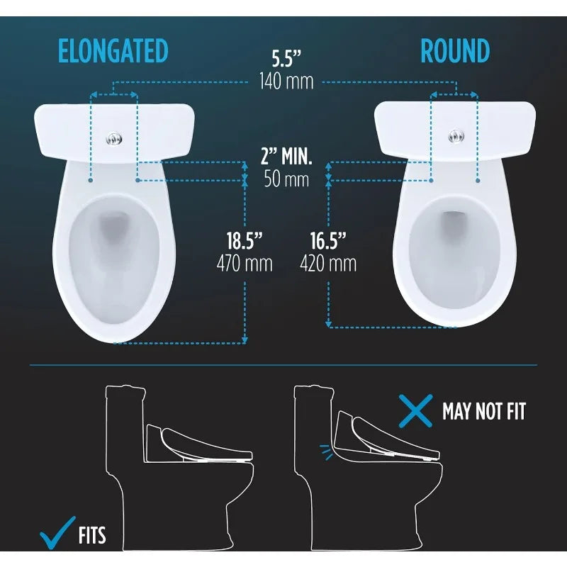 TOTO Electronic Bidet Toilet Seat with Automatic Nightlight Opening and Closing Cover, Instant Hot Water EWATER+, Cotton White