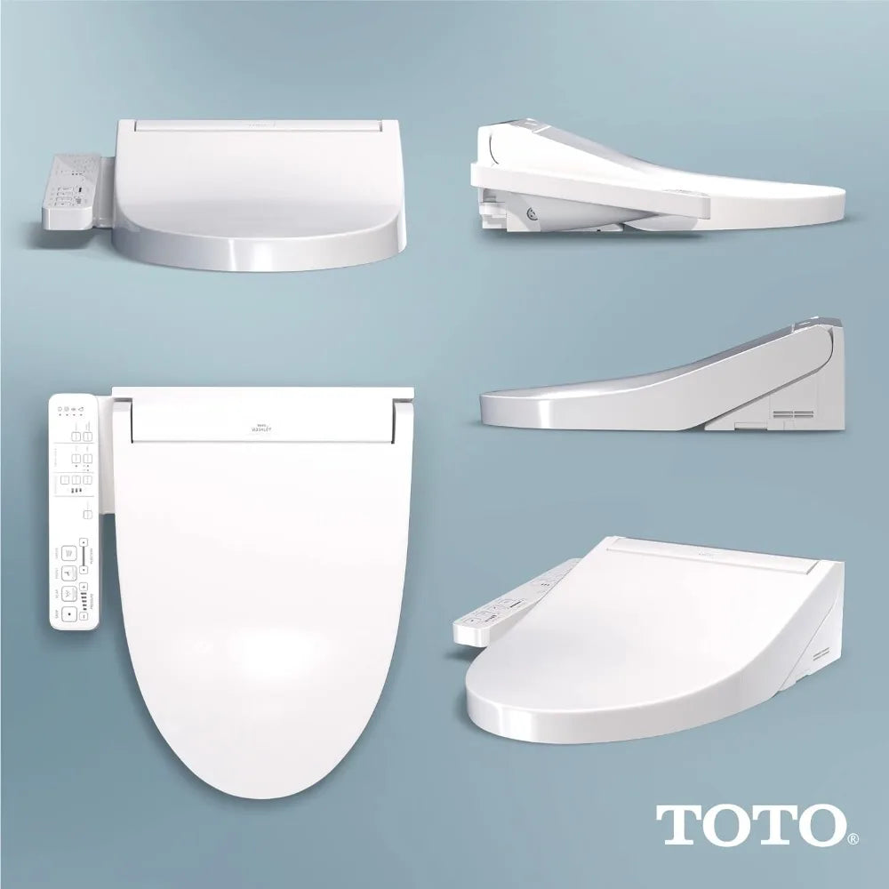 TOTO WASHLET KC2 Electronic Bidet Toilet Seat with Heated Seat and SoftClose Lid, Elongated, Cotton White, KC2Elongated
