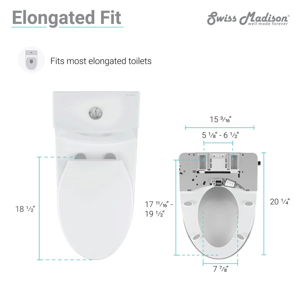 Vivante Smart Toilet Seat Bidet by Swiss Madison
