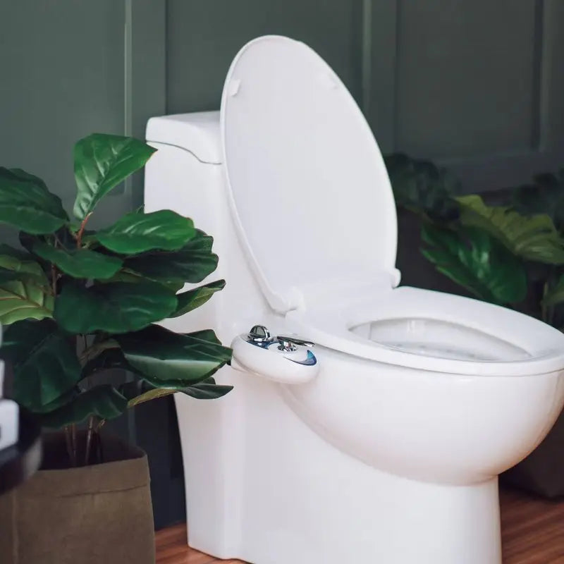 Non-Electric Bidet Attachment: Upgrade Your Toilet with Convenient Button Control, Rose Gold